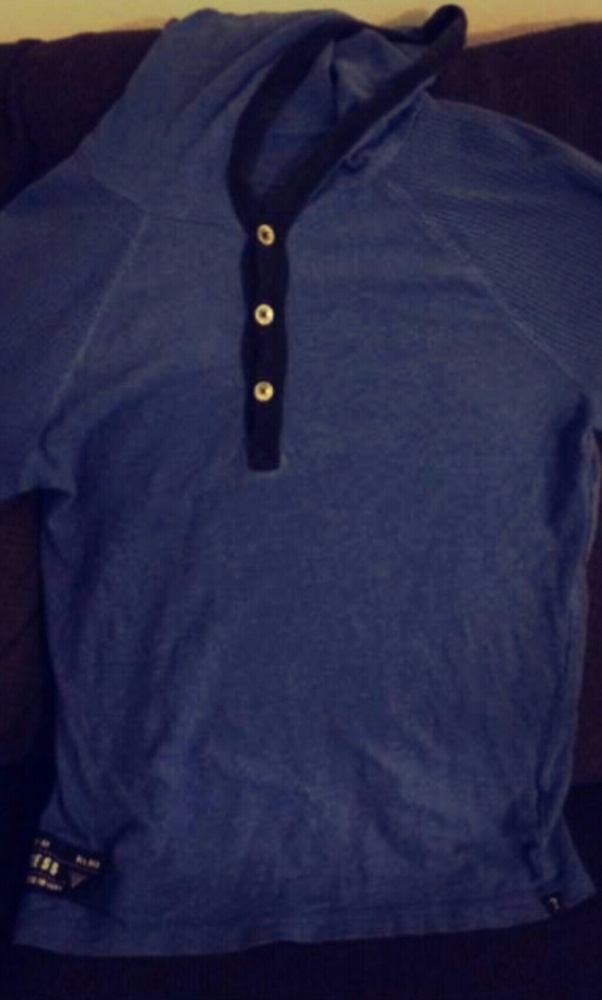Blue hoodie